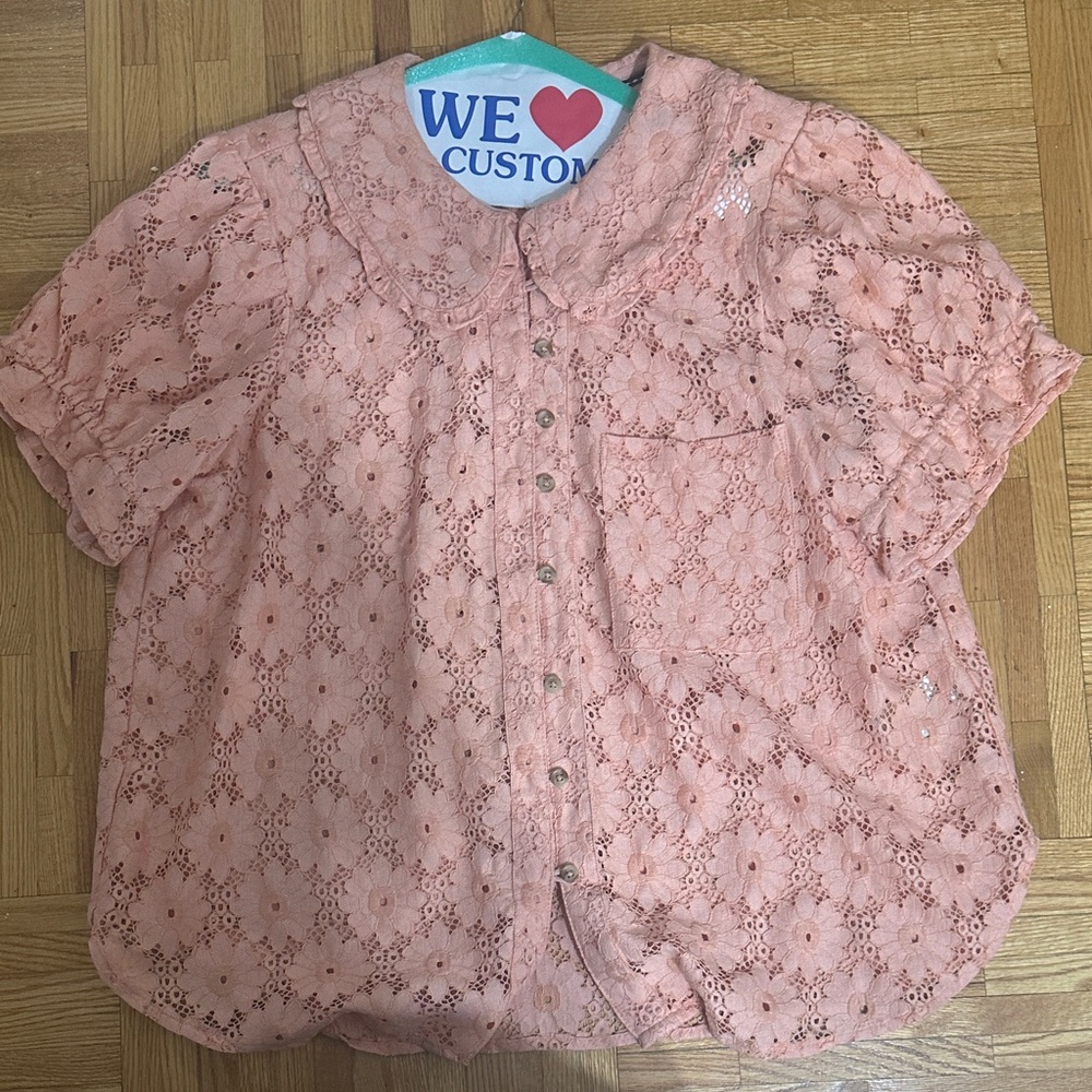 Anthropologie Pilcro Keira Lace Blouse - Picture 4 of 7
